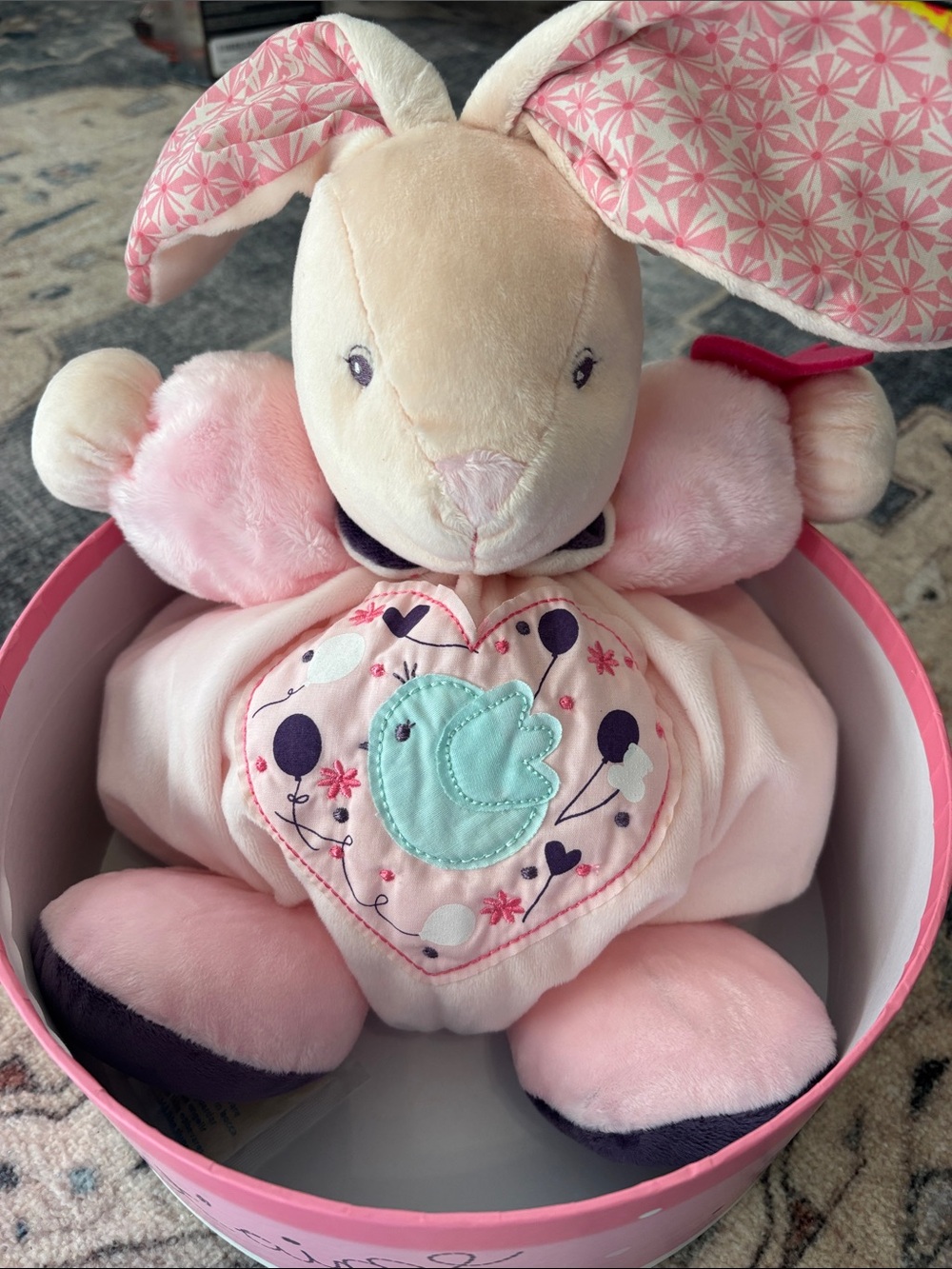 Kaloo! New in box. Collectible Plush Pink Bunny, so soft!!!